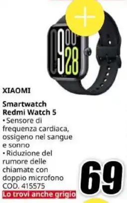 MediaWorld XIAOMI Smartwatch Redmi Watch 5 offerta