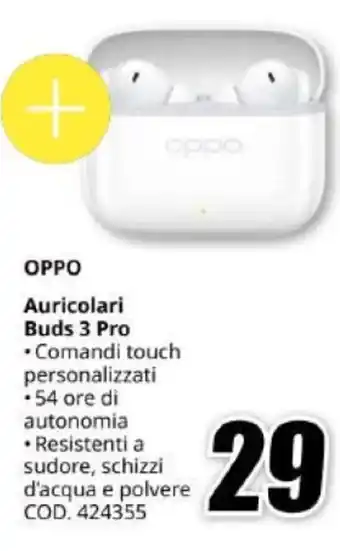 MediaWorld OPPO Auricolari Buds 3 Pro offerta