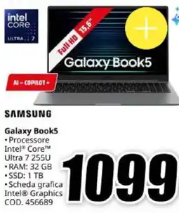 MediaWorld SAMSUNG Galaxy Book5 offerta
