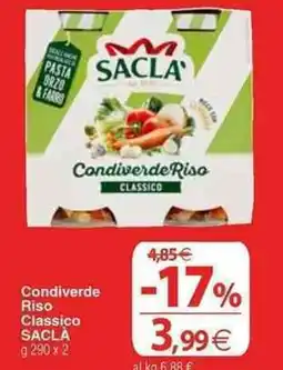 Docks Cash&Carry Condiverde Riso Classico SACLA offerta