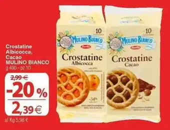 Docks Cash&Carry Crostatine Albicocca, Cacao MULINO BIANCO offerta