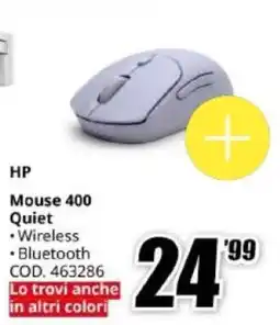 MediaWorld HP Mouse 400 Quiet offerta
