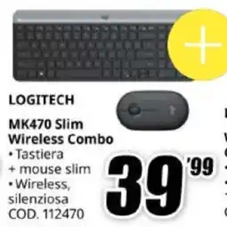 MediaWorld LOGITECH MK470 Slim Wireless Combo offerta