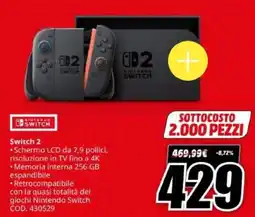 MediaWorld NINTENDO Switch 2 offerta