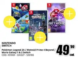 MediaWorld Pokémon Legend ZA / Metroid Prime 4 Beyond/ Mario Galaxy 1 & 2 Switch offerta