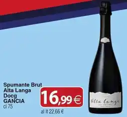Docks Cash&Carry Spumante Brut Alta Langa Docg GANCIA offerta