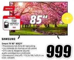 MediaWorld SAMSUNG Smart TV 85" 85Q7F offerta