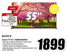 MediaWorld SONY Smart TV 55" 55BRAVIA8M2 offerta