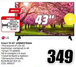 MediaWorld LG Smart TV 43" 43QNED70A6A offerta