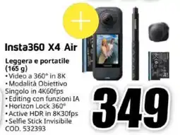 MediaWorld Insta360 X4 Air Leggera e portatile offerta