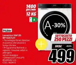 MediaWorld Haier Lavatrice HW120- BP14357UIT offerta