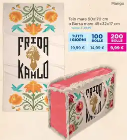 Acqua & Sapone Telo mare 90x170 cm o Borsa mare 45x32x17 cm offerta