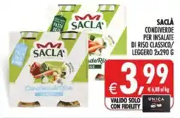 Deco Supermercati Sacla condiverde per insalate di riso classico/ leggero offerta