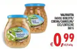 Deco Supermercati Valfrutta fagioli borlotti/ corona/cannellini ceci/lenticchie offerta