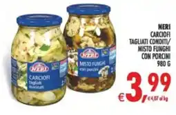 Deco Supermercati Neri carciofi tagliati conditi/ misto funghi con porcini offerta