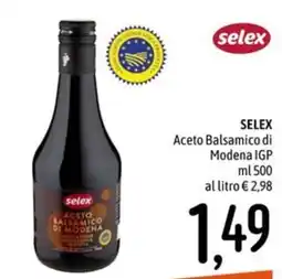 Emisfero SELEX Aceto Balsamico di Modena IGP offerta