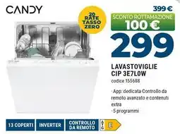 Sinergy CANDY LAVASTOVIGLIE CIP 3E7LOW offerta