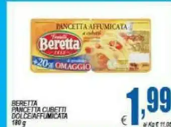Pancetta affumicata a cubetti 180 g(ml)