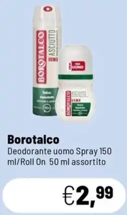 Caddy's Borotalco Deodorante uomo Spray /Roll On offerta