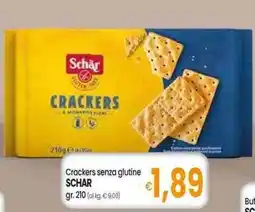 Famila Superstore Crackers senza glutine SCHAR offerta