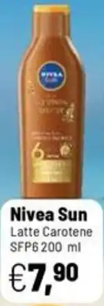 Caddy's Nivea Sun Latte Carotene SFP6 offerta