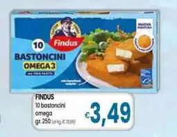 Famila Superstore FINDUS 10 bastoncini omega offerta