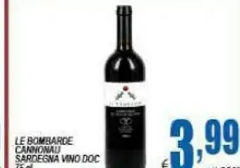 DEM Le bombarde cannonau sardegna vino doc offerta