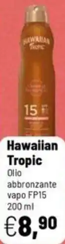 Caddy's Hawaiian Tropic Olio abbronzante vapo FP15 offerta