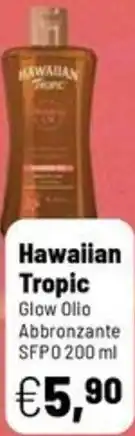 Caddy's Hawaiian Tropic Glow Olio Abbronzante SFPO offerta