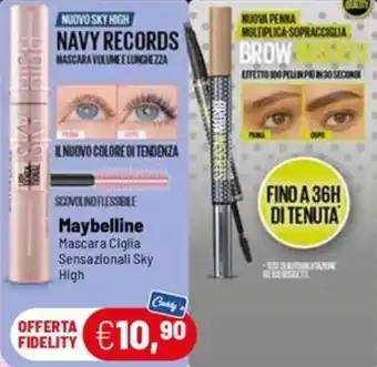 Caddy's Maybelline Mascara Ciglia Sensazionali Sky High offerta