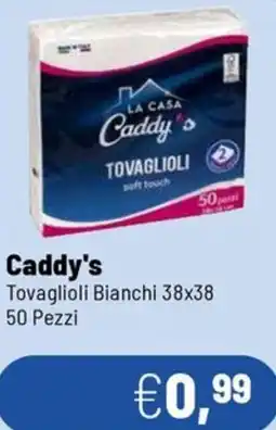 Caddy's Caddy's Tovaglioli Bianchi 38x38 offerta