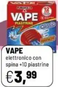 Caddy's VAPE elettronico con spina +10 piastrine offerta