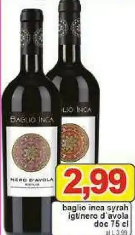 Baglio inca syrah igt