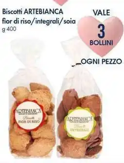 Famila Superstore Biscotti artebianca fior di riso/integrali/soia offerta