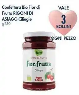 Famila Superstore Confettura bio fior di frutta rigoni di asiago ciliegie offerta