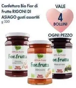 Famila Superstore Confettura Bio Fior di Frutta RIGONI DI ASIAGO offerta