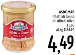 Emisfero ASDOMAR filetti di tonno all'olio di oliva offerta