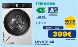 Euronics Hisense LAVATRICE WF3S1243BW3 offerta