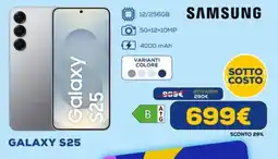 Euronics SAMSUNG GALAXY S25 offerta