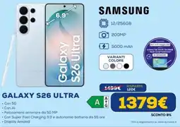 Euronics SAMSUNG GALAXY S26 ULTRA offerta
