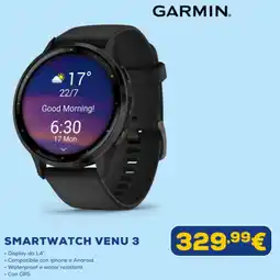 Euronics Garmin smartwatch venu 3 offerta