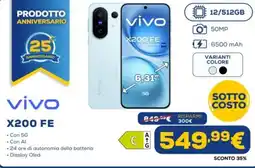 Euronics vivo X200 FE offerta