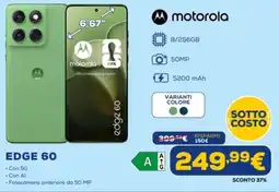Euronics motorola EDGE 60 offerta