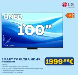 Euronics LG SMART TV ULTRA HD 4K 100QNED86A6 offerta