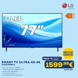 Euronics LG SMART TV ULTRA HD 4K OLED77B56LA offerta