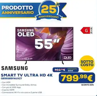 SAMSUNG SMART TV ULTRA HD 4K QE55S85FAUXZT
