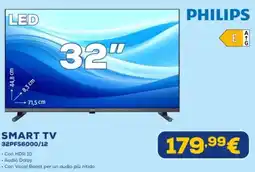 Euronics PHILIPS SMART TV 32PFS6000/12 offerta