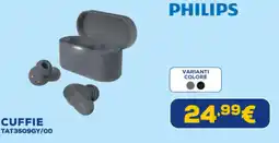 Euronics PHILIPS CUFFIE TAT3509GY/00 offerta