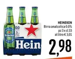 Emisfero HEINEKEN Birra analcolica 0.0% offerta