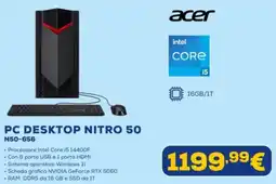 Euronics acer PC DESKTOP NITRO 50 N50-656 offerta